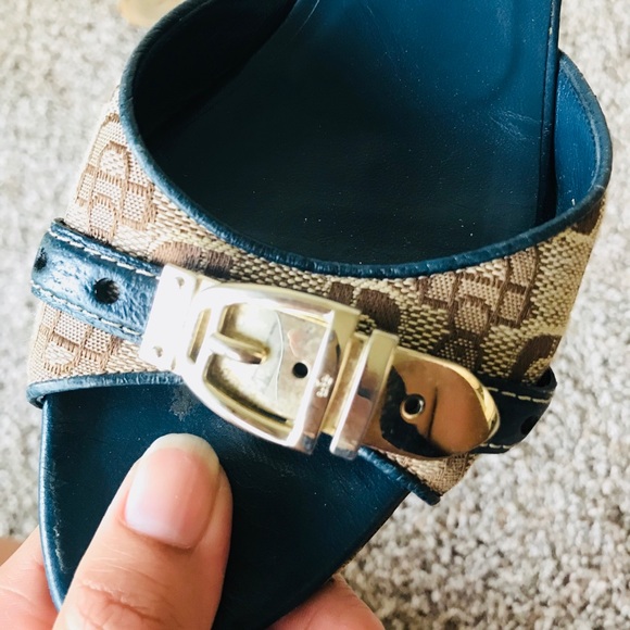 Gucci Blue Sandals Size 38C - Picture 7 of 8